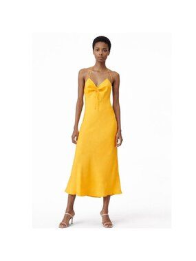 zara asymmetric voluminous dress Mandira Wirk Satin Printed Asymmetric Dress With Collar Neck